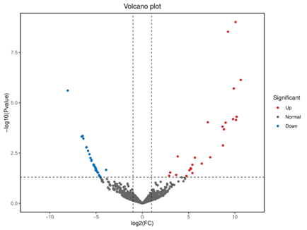 Volcano plot 그래프