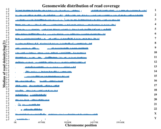 Genome-wide distribution of loops