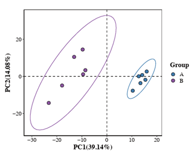 Score Graph of PLS-DA
